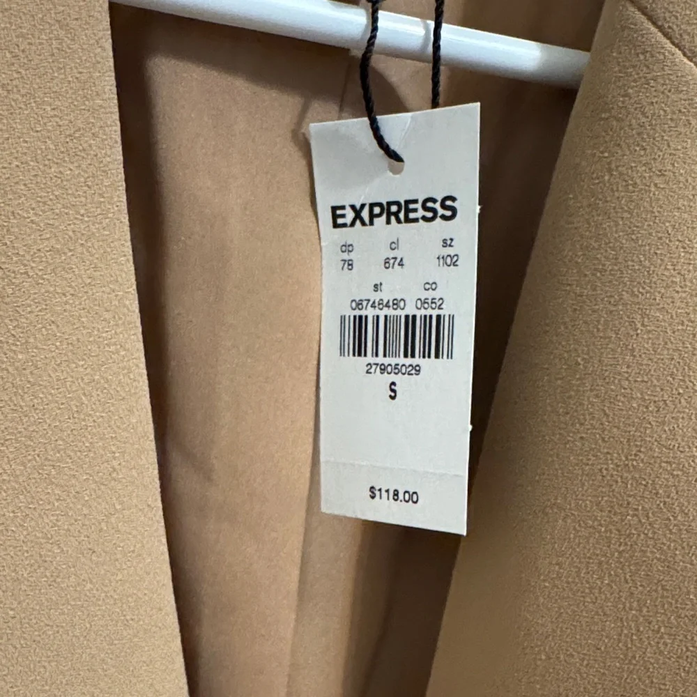 NWT Express Camel Women's Suit Jacket Size Small